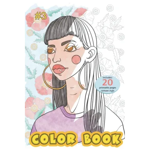 Color Book - portrait -cartoon style- 20 pages