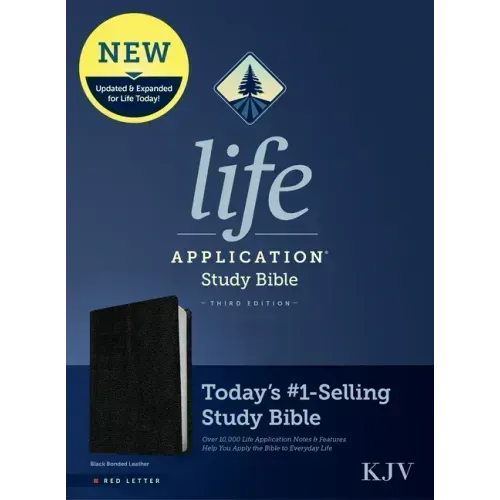 KJV Life Application Study Bible, Third Edition (Bonded Leather, Black, Red Letter)
