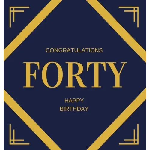 Happy 40th Birthday Guest Book (Hardcover): Happy 40th Birthday Guest book, party and birthday celebrations decor, memory book, 40th birthday, happy b
