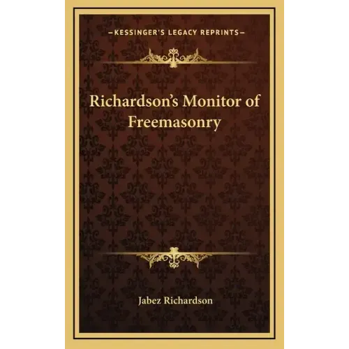 Richardson's Monitor of Freemasonry