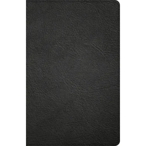 CSB Large Print Personal Size Reference Bible, Black Genuine Leather