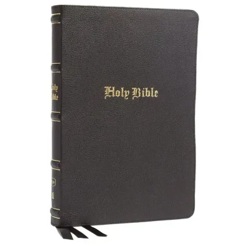 KJV Holy Bible: Large Print Thinline, Black Genuine Leather, Red Letter, Comfort Print: King James Version