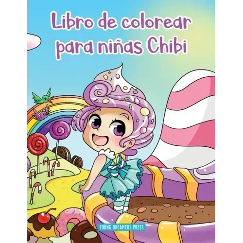 Libro de colorear para niñas Chibi: Libro de colorear de Anime para niños de 6-8, 9-12 años