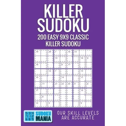 Killer Sudoku: 200 Easy 9x9 Classic Killer Sudoku