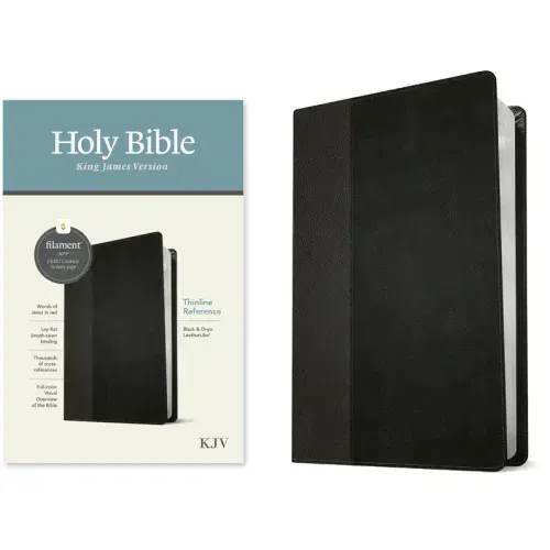KJV Thinline Reference Bible, Filament Enabled (Leatherlike, Black/Onyx, Red Letter)