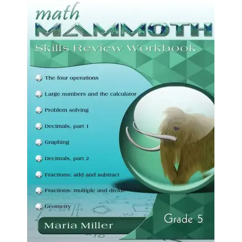 Math Mammoth Grade 5 Skills Review Workbook