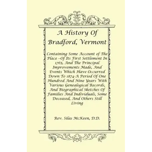 A History of Bradford, Vermont
