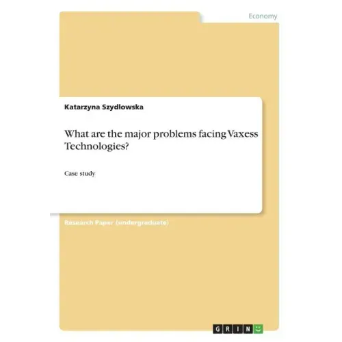 What are the major problems facing Vaxess Technologies?: Case study