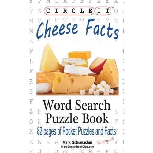 Circle It, Cheese Facts, Word Search, Puzzle Book