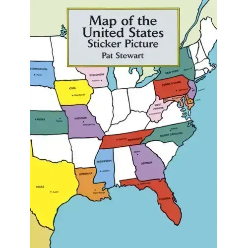 Map of the United States Sticker Picture