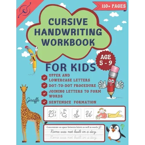 Cursive Handwriting Workbook: Cursive Handwriting workbook for grades 2 - 4