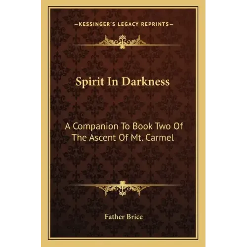 Spirit in Darkness: A Companion to Book Two of the Ascent of Mt. Carmel