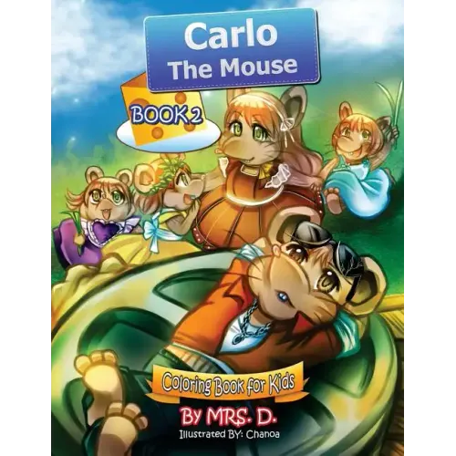 Carlo the Mouse: Coloring & Activity Kids Book 2