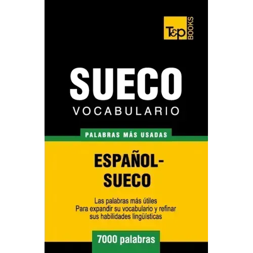 Vocabulario español-sueco - 7000 palabras más usadas