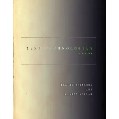 Text Technologies: A History