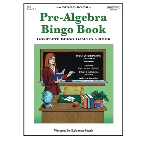 Pre-Algebra Bingo Book: Complete Bingo Game In A Book