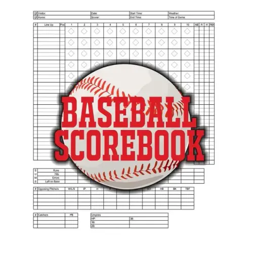 Baseball Scorebook: 100 Scoring Sheets For Baseball and Softball Games, Glover's Scorebooks, Large (8.5X 11)