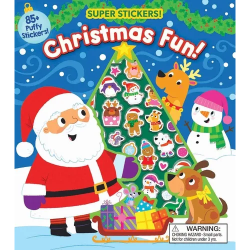 Christmas Super Puffy Stickers! Christmas Fun!