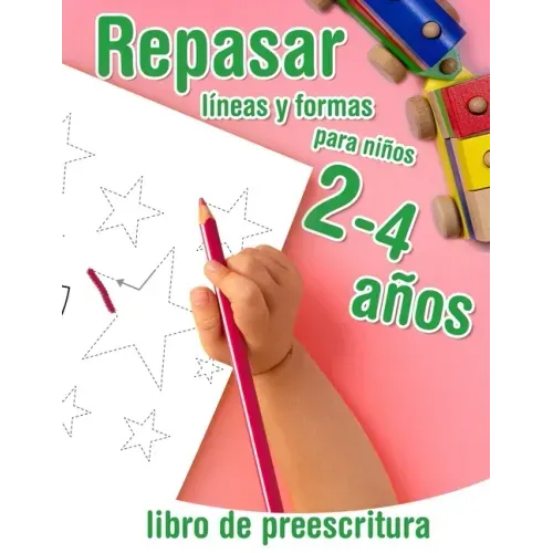 Repasar lineas y formas - libro de preescritura para niños 2-4 años: Libro de actividades infantiles - para los más pequeños que empiezan a aprender a