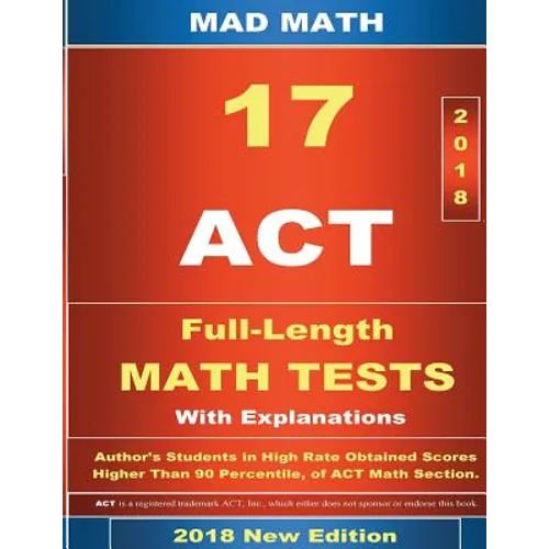 2018 ACT Math Tests 1-17