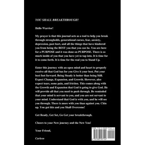 Breakthrough Journal: A resource to guide you through your breakthrough
