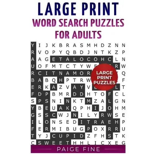 Large Print Word Search Puzzles for Adults