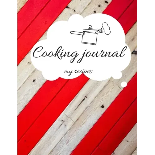 Recipe Book to Write in, Cooking Jurnal Notes, 102 pages, 8.5"x11"