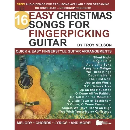 16 Easy Christmas Songs for Fingerpicking Guitar: Quick & Easy Fingerstyle Guitar Arrangements
