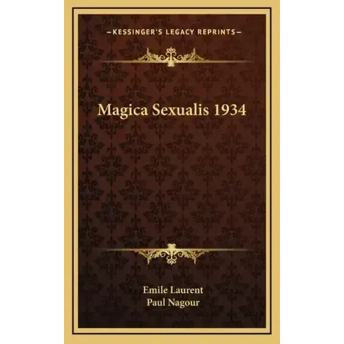 Magica Sexualis 1934