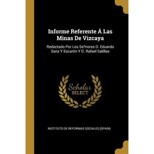 Informe Referente Á Las Minas De Vizcaya: Redactado Por Los Se?nores D. Eduardo Sanz Y Escartín Y D. Rafael Salillas