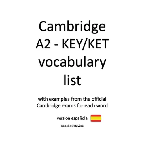Cambridge A2 - KEY/KET vocabulary list (versión española)