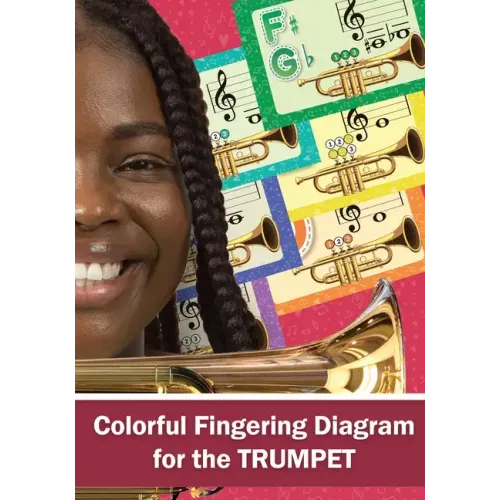 Colorful Fingering Diagram for the Trumpet: Trumpet Fingering Chart