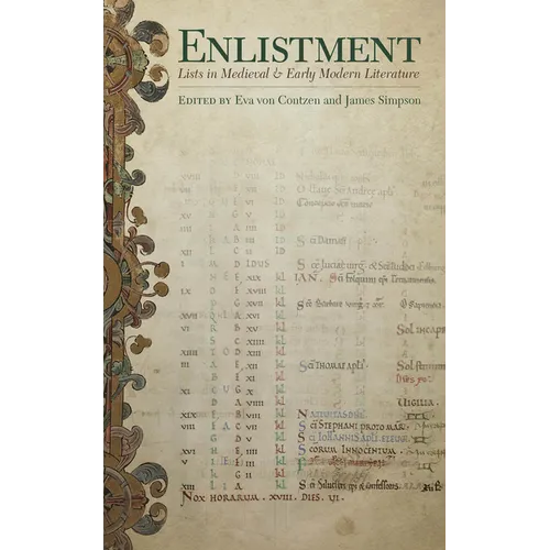 Enlistment: Lists in Medieval and Early Modern Literature