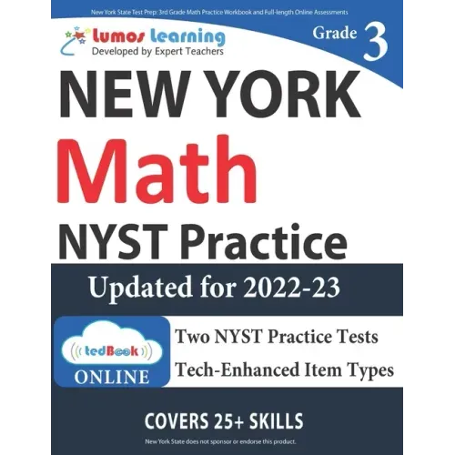 New York State Test Prep: 3rd Grade Math Practice Workbook and Full-length Online Assessments: NYST Study Guide