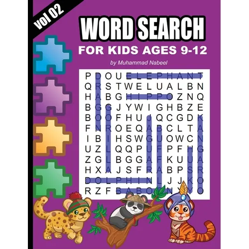 Word Search for Kids Ages 9-12 - Vol 2: Puzzle Activity Workbook for Children - Large Size Print