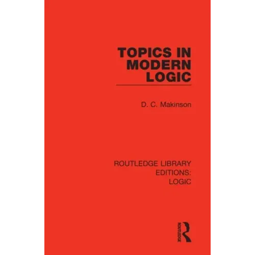 Topics in Modern Logic