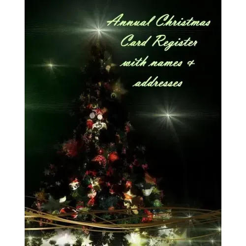 Annual Christmas Card Register with names & addresses