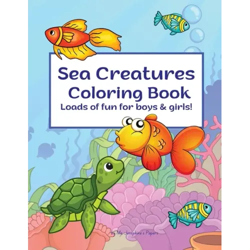 Sea Creatures Coloring Book