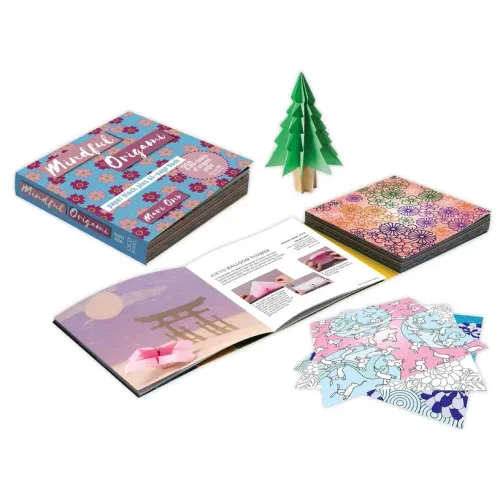 Mindful Origami: Paper Block Plus 64-Page Book