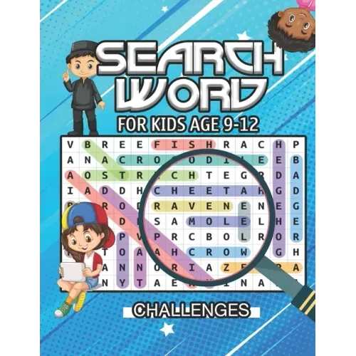 Search word for kids ages 9 to 12: First Kids Word Search Puzzle Book-Various levels of challenges-Fun Learning Activities for Kids