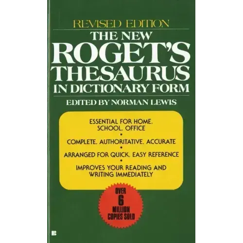 The New Roget's Thesaurus in Dictionary Form