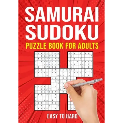 Samurai Sudoku Puzzle Books for Adults: Japanese Math Puzzle Logic Book Easy to Hard 90 Puzzles
