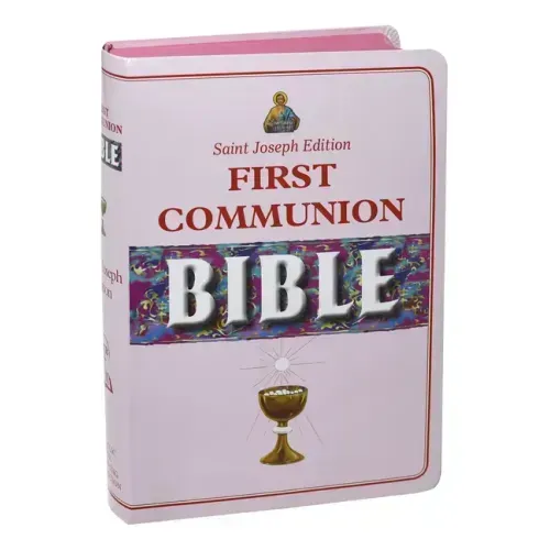 New Catholic Bible -- Med. Print Dura Lux (Girl Communion)