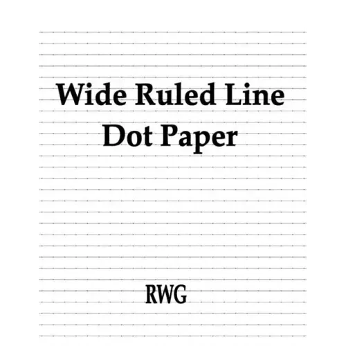 Wide Ruled Line Dot Paper: 200 Pages 8.5" X 11"