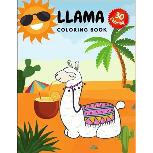 Llama Coloring Book: Crazy Colouring Book for Kids and Adults
