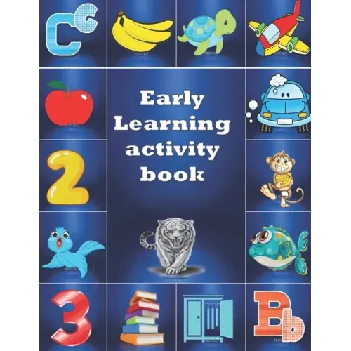 Early Learning Activity Book: Practice for Kids, alphabet's Tracing, Letters, words, and sentences . Fun activity book