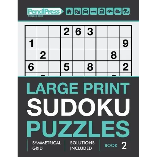 Large Print Sudoku Puzzles (Hard puzzles), (Book 2)