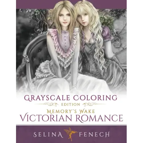 Memory's Wake Victorian Romance - Grayscale Coloring Edition