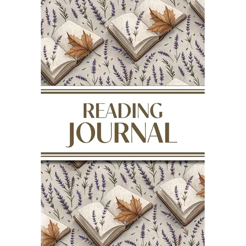 Reading Journal (Lavender Sprigs, Leaves & Books): 6"x9" Book Lover's Diary; Book/Series Reviews, Reading Tracker, Favorite Book List, Favorite Quotes