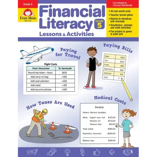Financial Literacy Lessons and Activities, Grade 5 Teacher Resource